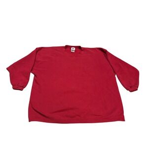 Vintage Nike Red‎ Crewneck Sweatshirt Pullover Made In USA Womens L 90s